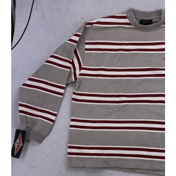 Bear SURF Boards Size Large Sweat Shirt Stripes Logo 1990's  Vintage Y2K FLAWS - Picture 10 of 15